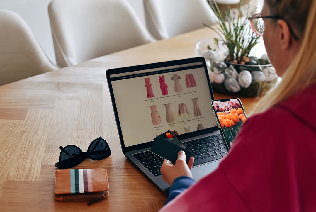 Customer buying online