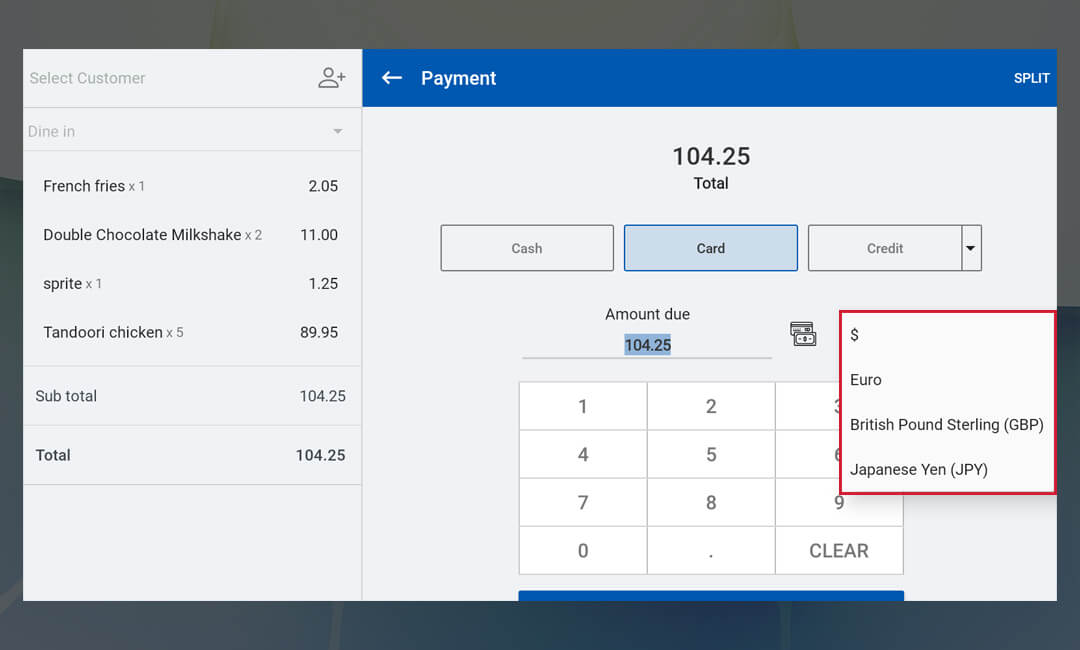 Alternative currency of SalesPlay POS