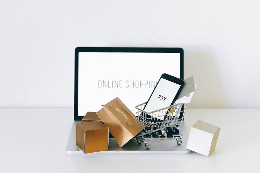 computer screen indicating social commerce as one of the digital marketing trends
