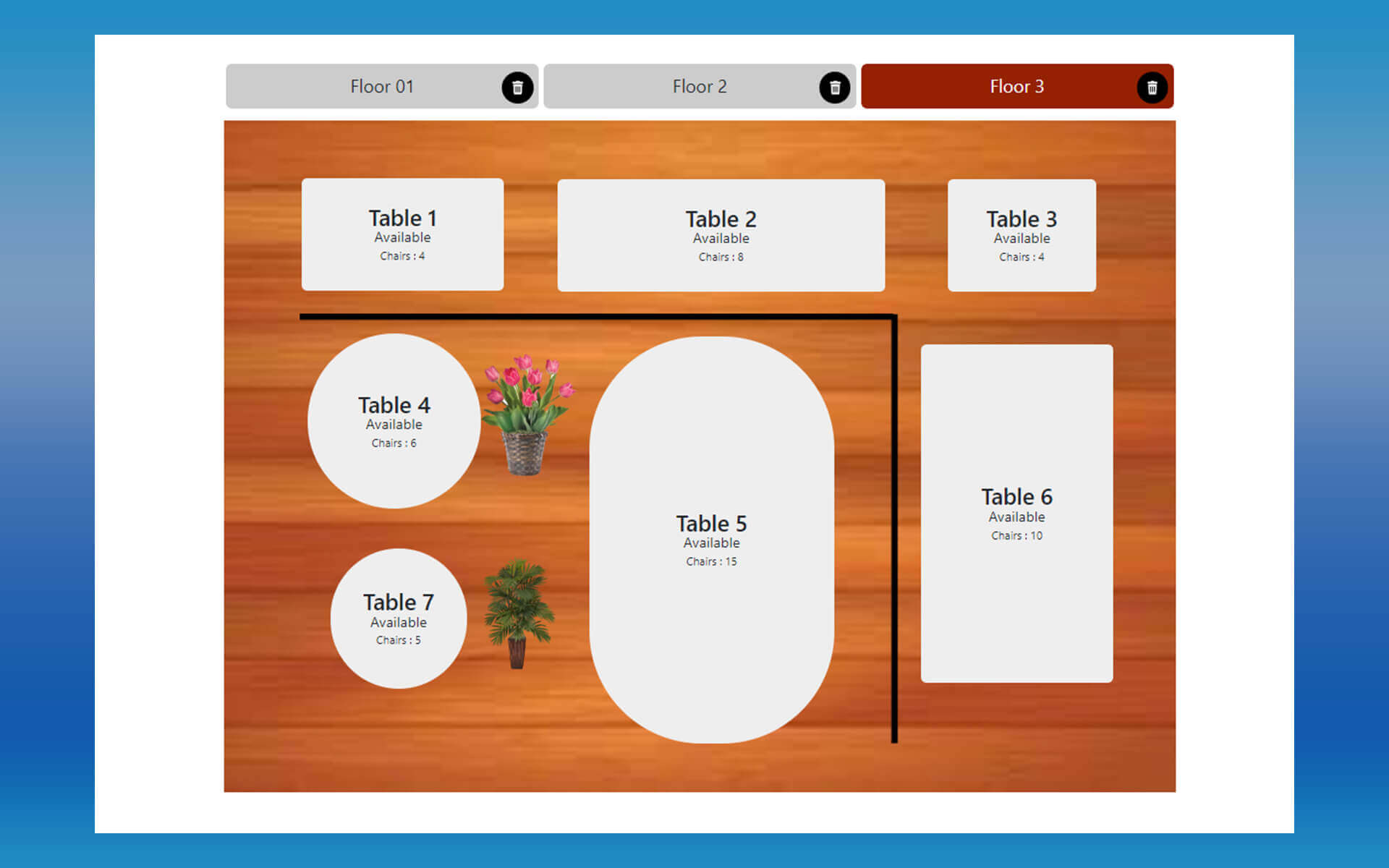 SalesPlay Table and floor management
